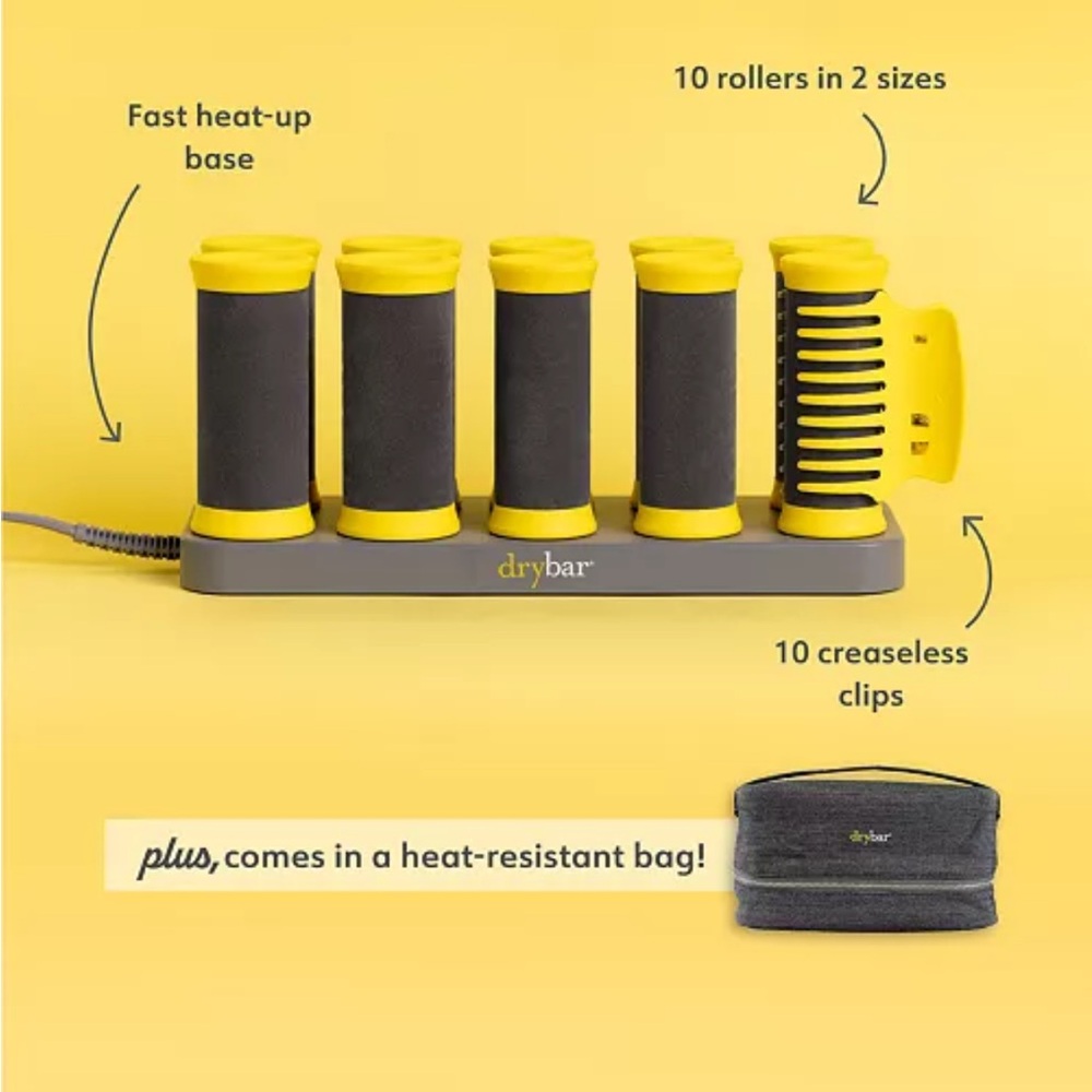 Drybar Hair Roller Set with Heat Base